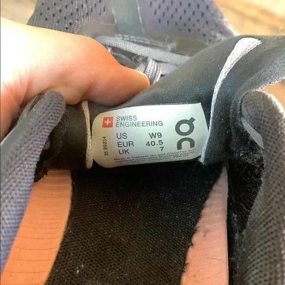 On Running Women's Black and Gray Running Shoes - Picture 3 of 3